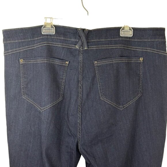 NYDJ Women's Skinny Jeans - Dark Blue EUC - Picture 3 of 11